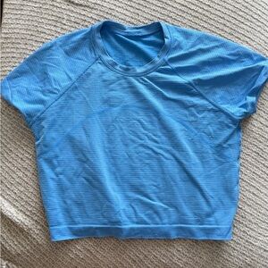 lululemon athletica Short Sleeve Athletic Top in Light Blue